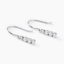 Histoire d'Or Boucles D'oreilles Pendantes Lauren Argent Blanc Oxyde De Zirconium* Boucles D'Oreilles|Boucles D'Oreilles Fantaisie