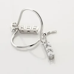 Histoire d'Or Boucles D'oreilles Pendantes Lauren Argent Blanc Oxyde De Zirconium* Boucles D'Oreilles|Boucles D'Oreilles Fantaisie