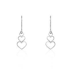 Histoire d'Or Boucles D'oreilles Pendantes Love Love Argent Blanc* Boucles D'Oreilles|Boucles D'Oreilles Fantaisie