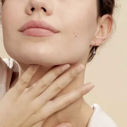 New Histoire d'Or Boucles D'oreilles Pendantes Severiane Or Jaune Perle De Culture