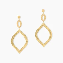 Outlet Histoire d'Or Boucles D'Oreilles Pendantes Genghis Or Jaune