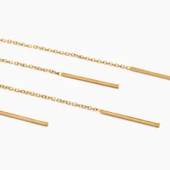 New Histoire d'Or Boucles D'oreilles Pendantes Chloee Or Jaune