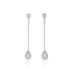 Histoire d'Or Boucles D'oreilles Pendantes Mariona Or Blanc Diamant* Boucles D'Oreilles|Boucles D'Oreilles Pendantes