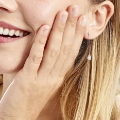 Histoire d'Or Boucles D'oreilles Pendantes Mariona Or Blanc Diamant* Boucles D'Oreilles|Boucles D'Oreilles Pendantes