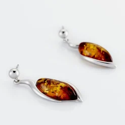 Histoire d'Or Boucles D'oreilles Pendantes Vyara Argent Blanc Ambre* Boucles D'Oreilles|Boucles D'Oreilles Fantaisie