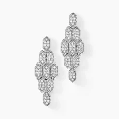 Histoire d'Or Boucles D'oreilles Pendantes Versailles Argent Blanc Oxyde Zirconium* Boucles D'Oreilles|Boucles D'Oreilles Pendantes