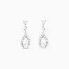 Discount Histoire d'Or Boucles D'oreilles Pendantes Istanbul Argent Blanc Oxyde De Zirconium