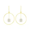 Online Histoire d'Or Boucles D'oreilles Pendantes Joris Or Jaune Perle De Culture