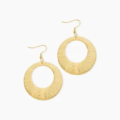 Clearance Histoire d'Or Boucles D'oreilles Pendantes Acier Doré Rohan