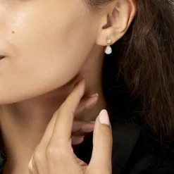 Histoire d'Or Boucles D'oreilles Pendantes Naellya Plaqué Or Oxyde De Zirconium