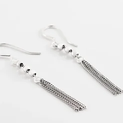 Sale Histoire d'Or Boucles D'oreilles Pendantes Melodie Argent Blanc