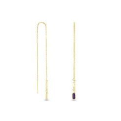 Histoire d'Or Boucles D'oreilles Pendantes Iris Or Jaune Améthyste Topaze* Boucles D'Oreilles|Boucles D'Oreilles Pendantes