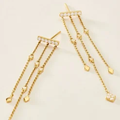 Histoire d'Or Boucles D'oreilles Pendantes Eclat D'etoile Or Jaune Oxyde* Boucles D'Oreilles|Boucles D'Oreilles Pendantes