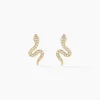 Hot Histoire d'Or Boucles D'oreilles Pendantes Dorilis Or Jaune Oxyde De Zirconium