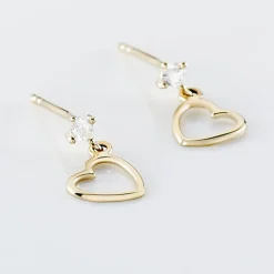 Histoire d'Or Boucles D'oreilles Pendantes Daria C艙ur Or Jaune* Boucles D'Oreilles|Boucles D'Oreilles Pendantes
