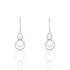 Clearance Histoire d'Or Boucles D'oreilles Pendantes Greta Argent Blanc