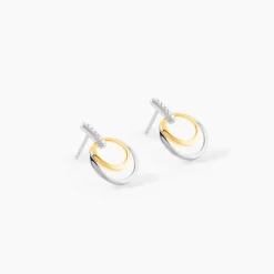 Histoire d'Or Boucles D'oreilles Pendantes Or Bicolore Eloisia Diamants* Boucles D'Oreilles|Boucles D'Oreilles Pendantes