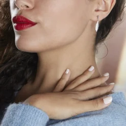 Histoire d'Or Boucles D'oreilles Pendantes Euriell Argent Blanc* Boucles D'Oreilles|Boucles D'Oreilles Fantaisie