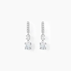 Histoire d'Or Boucles D'oreilles Pendantes Corianne Argent Blanc Oxyde De Zirconium* Boucles D'Oreilles|Boucles D'Oreilles Fantaisie