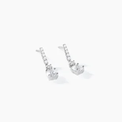 Histoire d'Or Boucles D'oreilles Pendantes Corianne Argent Blanc Oxyde De Zirconium* Boucles D'Oreilles|Boucles D'Oreilles Fantaisie