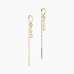 Histoire d'Or Boucles D'oreilles Pendantes Akoni Plaqué Or Jaune Oxyde De Zirconium* Boucles D'Oreilles|Boucles D'Oreilles Fantaisie