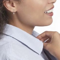 Histoire d'Or Boucles D'oreilles Pendantes Victoria Or Blanc Diamant* Boucles D'Oreilles|Boucles D'Oreilles Pendantes