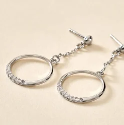 Histoire d'Or Boucles D'oreilles Pendantes Amma Argent Blanc Oxyde De Zirconium* Boucles D'Oreilles|Boucles D'Oreilles Fantaisie