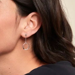 Histoire d'Or Boucles D'oreilles Pendantes Amma Argent Blanc Oxyde De Zirconium* Boucles D'Oreilles|Boucles D'Oreilles Fantaisie