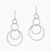 Online Histoire d'Or Boucles D'oreilles Pendantes Flaura Argent Blanc