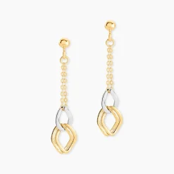 Histoire d'Or Boucles D'oreilles Pendantes Louisa Or Bicolore* Boucles D'Oreilles|Boucles D'Oreilles Pendantes