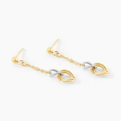Histoire d'Or Boucles D'oreilles Pendantes Louisa Or Bicolore* Boucles D'Oreilles|Boucles D'Oreilles Pendantes