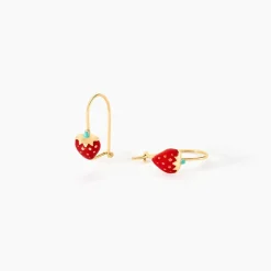 Histoire d'Or Boucles D'oreilles Pendantes Elizabetae Fraise Or Jaune* Boucles D'Oreilles|Boucles D'Oreilles Pendantes