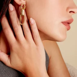 Histoire d'Or Boucles D'oreilles Pendantes Jari Or Jaune