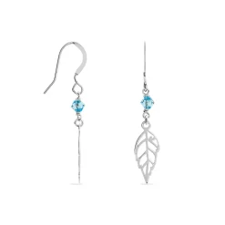 Histoire d'Or Boucles D'oreilles Pendantes Angelika Argent Blanc Pierre De Synthese* Boucles D'Oreilles|Boucles D'Oreilles Fantaisie