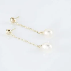 Histoire d'Or Boucles D'oreilles Pendantes Adriette Or Jaune Perle De Culture* Boucles D'Oreilles|Boucles D'Oreilles Pendantes