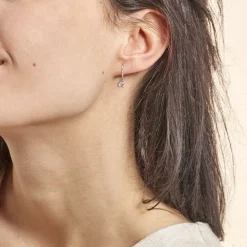 Histoire d'Or Boucles D'oreilles Pendantes Adib Or Blanc Oxyde De Zirconium* Boucles D'Oreilles|Boucles D'Oreilles Pendantes