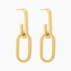 Histoire d'Or Boucles D'oreilles Pendantes Urban Line Acier Doré* Boucles D'Oreilles|Boucles D'Oreilles Fantaisie