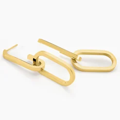 Histoire d'Or Boucles D'oreilles Pendantes Urban Line Acier Doré* Boucles D'Oreilles|Boucles D'Oreilles Fantaisie