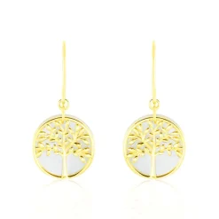 Histoire d'Or Boucles D'oreilles Pendantes Noamie Or Jaune Nacre* Boucles D'Oreilles|Boucles D'Oreilles Pendantes