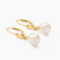 Histoire d'Or Boucles D'oreilles Pendantes Cecilius Or Jaune Perle De Culture* Boucles D'Oreilles|Boucles D'Oreilles Pendantes