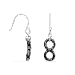 Clearance Histoire d'Or Boucles D'oreilles Pendantes Alicia Argent Blanc Céramique