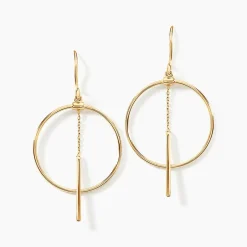 Sale Histoire d'Or Boucles D'oreilles Pendantes Tila Or Jaune