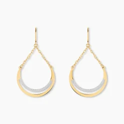 Histoire d'Or Boucles D'oreilles Pendantes Nuada Or Bicolore* Boucles D'Oreilles|Boucles D'Oreilles Pendantes