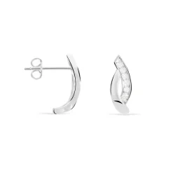 Outlet Histoire d'Or Boucles D'oreilles Pendantes Ange-line Argent Blanc Oxyde De Zirconium