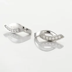 Outlet Histoire d'Or Boucles D'oreilles Pendantes Ange-line Argent Blanc Oxyde De Zirconium