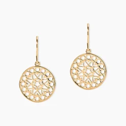 Histoire d'Or Boucles D'oreilles Pendantes Celso Plaqué Or Jaune