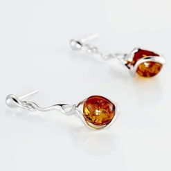 Histoire d'Or Boucles D'oreilles Pendantes Argent Blanc Ferima Ambre* Boucles D'Oreilles|Boucles D'Oreilles Fantaisie