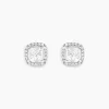 Sale Histoire d'Or Boucles D'oreilles Puces Adrienne Or Blanc Oxyde De Zirconium