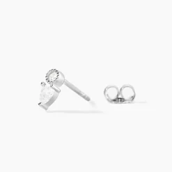 New Histoire d'Or Boucles D'oreilles Puces Argent Blanc Delya Oxyde De Zirconium