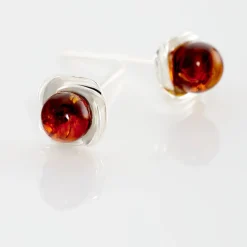 Histoire d'Or Boucles D'oreilles Puces Argent Blanc Joude Ambre* Boucles D'Oreilles|Boucles D'Oreilles Fantaisie